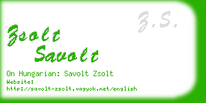 zsolt savolt business card